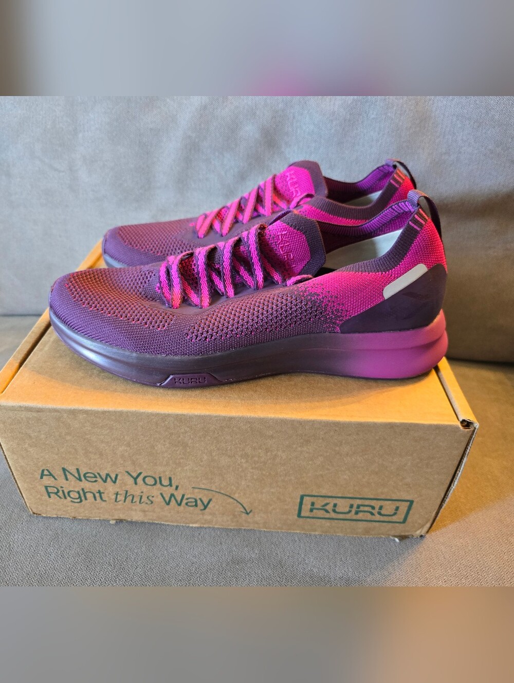 NIB KURU Flux Plum Purple/Berry Pink Sneakets